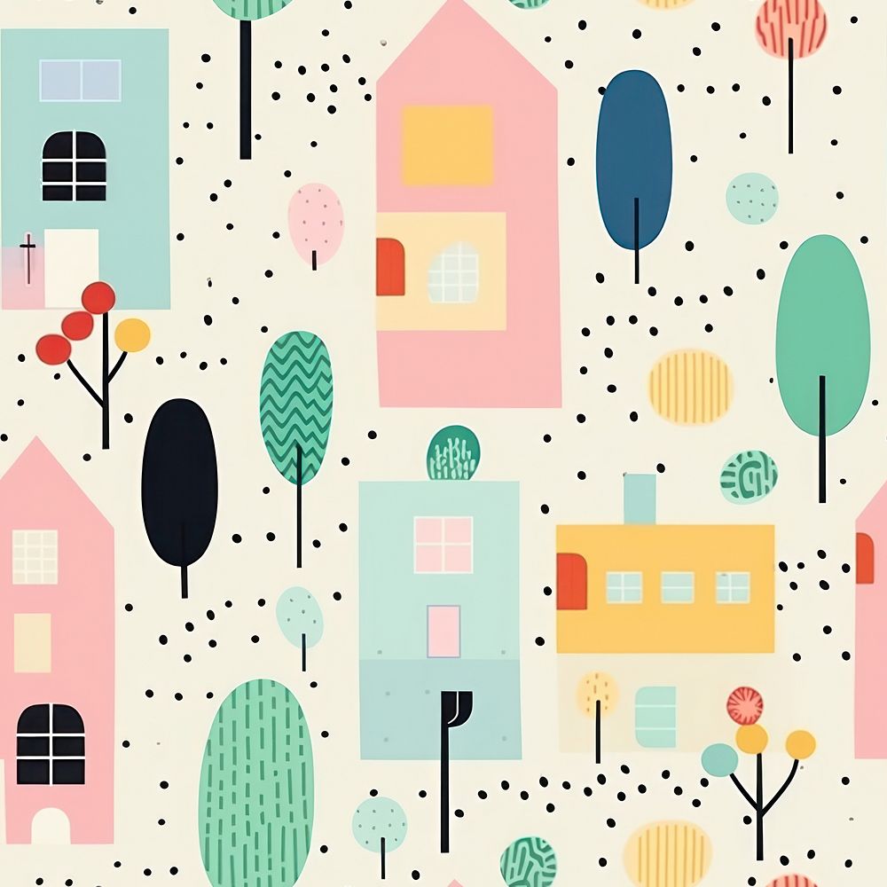 House pencil texture digital paint pattern. AI generated Image by rawpixel.