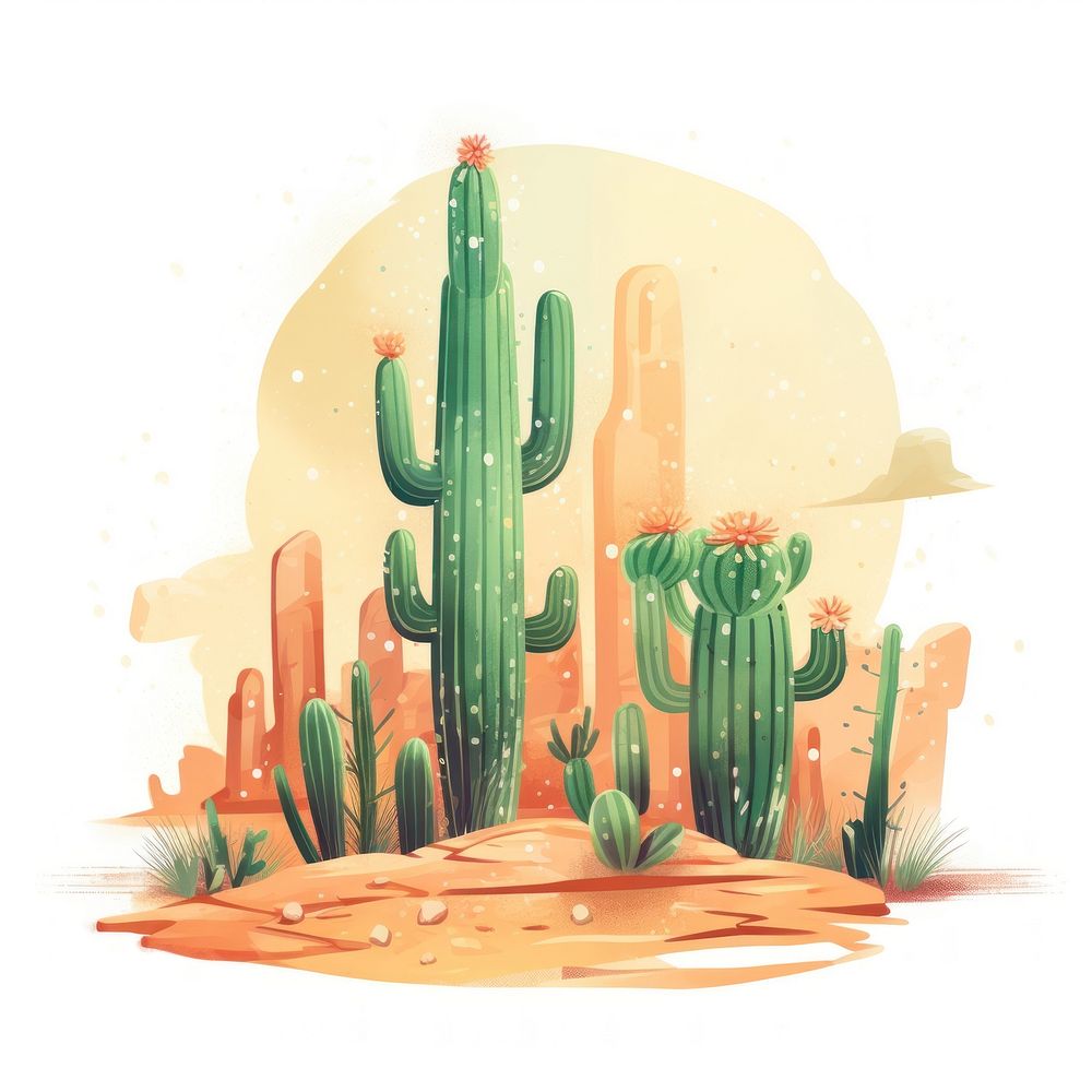 Cactus desert plant green. AI generated Image by rawpixel.