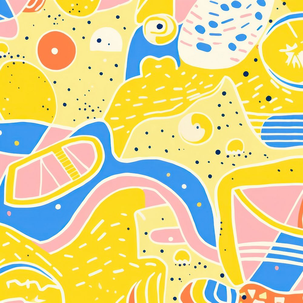 Vibrant lemon pattern abstract art backgrounds. AI generated Image by rawpixel.