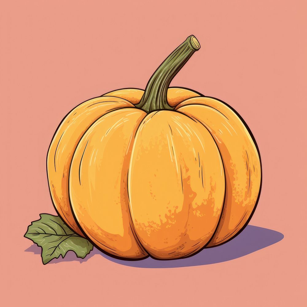 Pumpkin vegetable squash plant. AI generated Image by rawpixel.