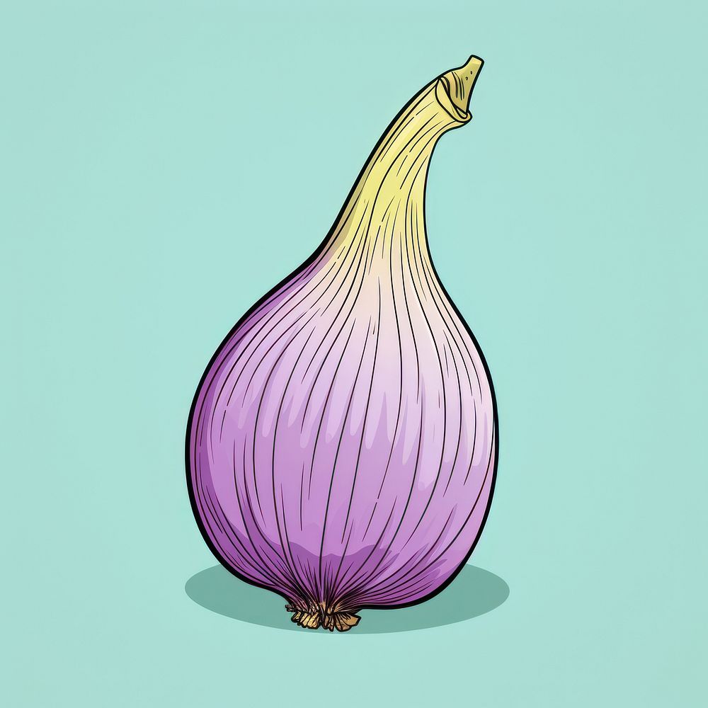 Shallot vegetable onion food. AI generated Image by rawpixel.
