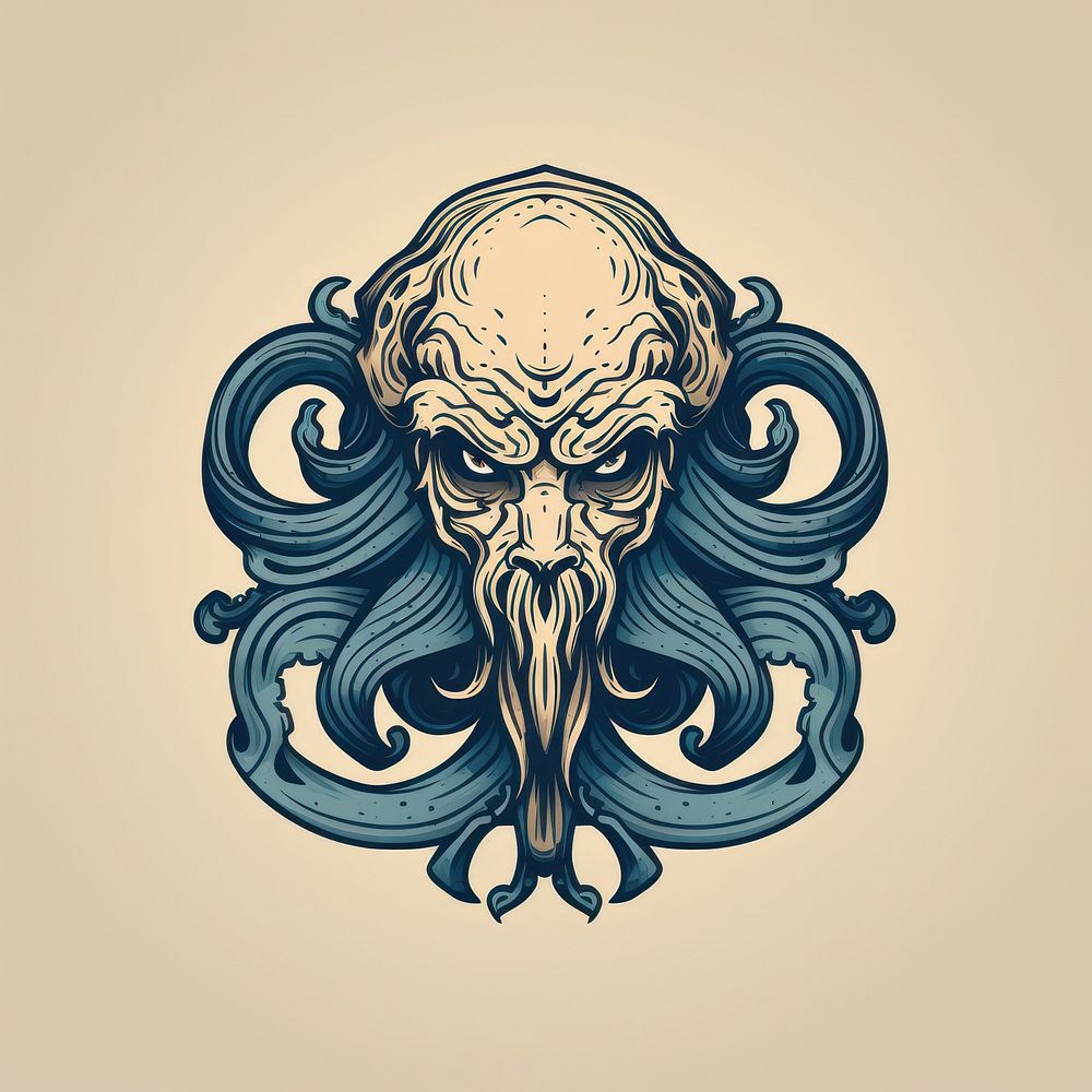 Octopus art drawing sketch. AI generated Image by rawpixel.