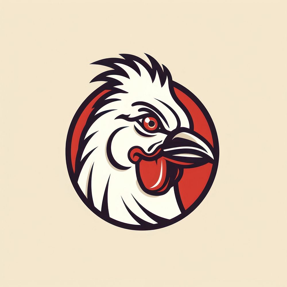 Chicken logo animal bird. AI generated Image by rawpixel.