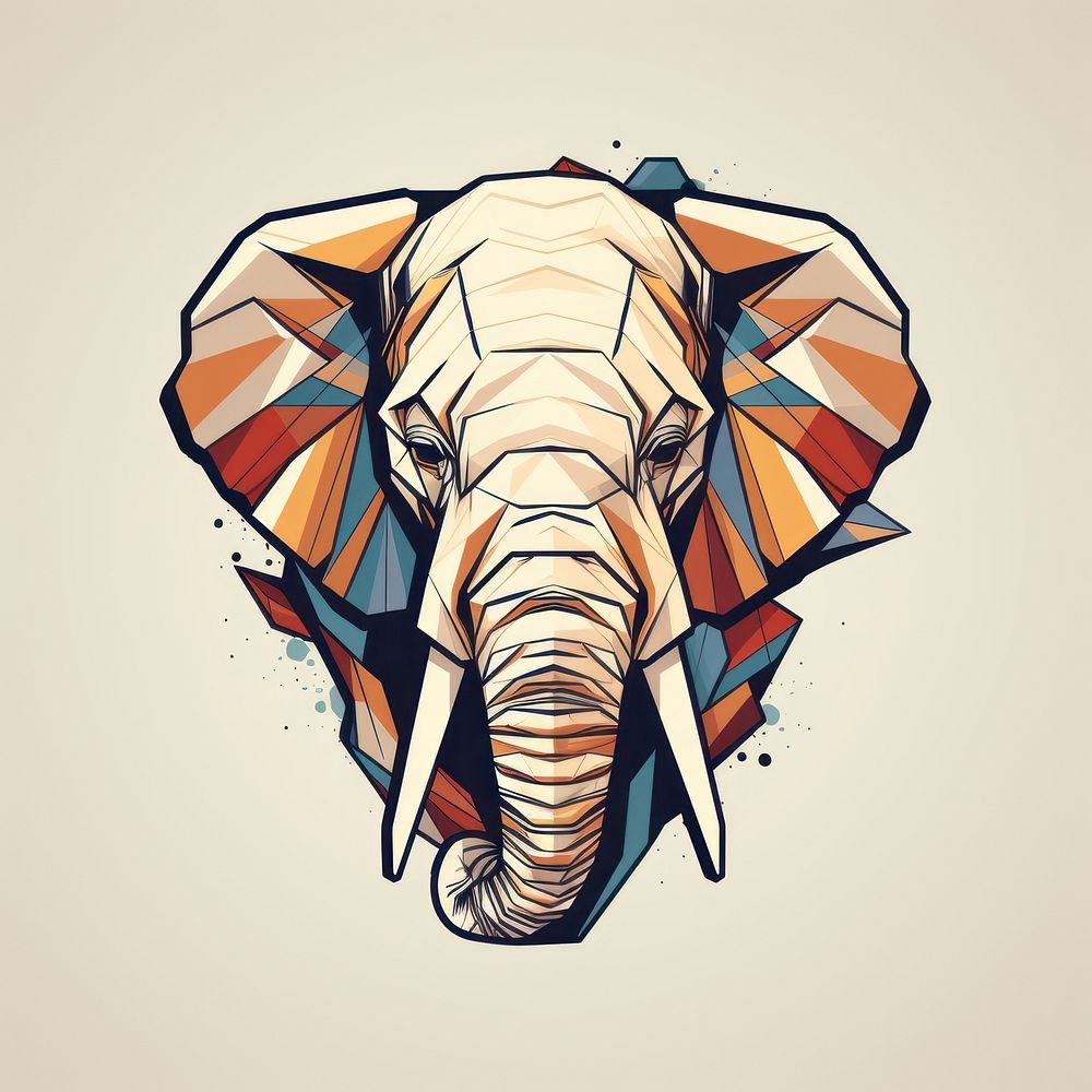 Elephant art wildlife drawing. AI generated Image by rawpixel.