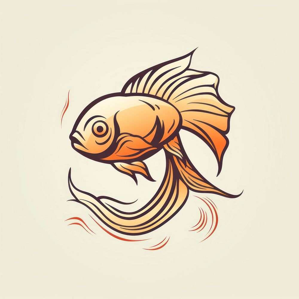 Goldfish animal creativity wildlife. AI generated Image by rawpixel.