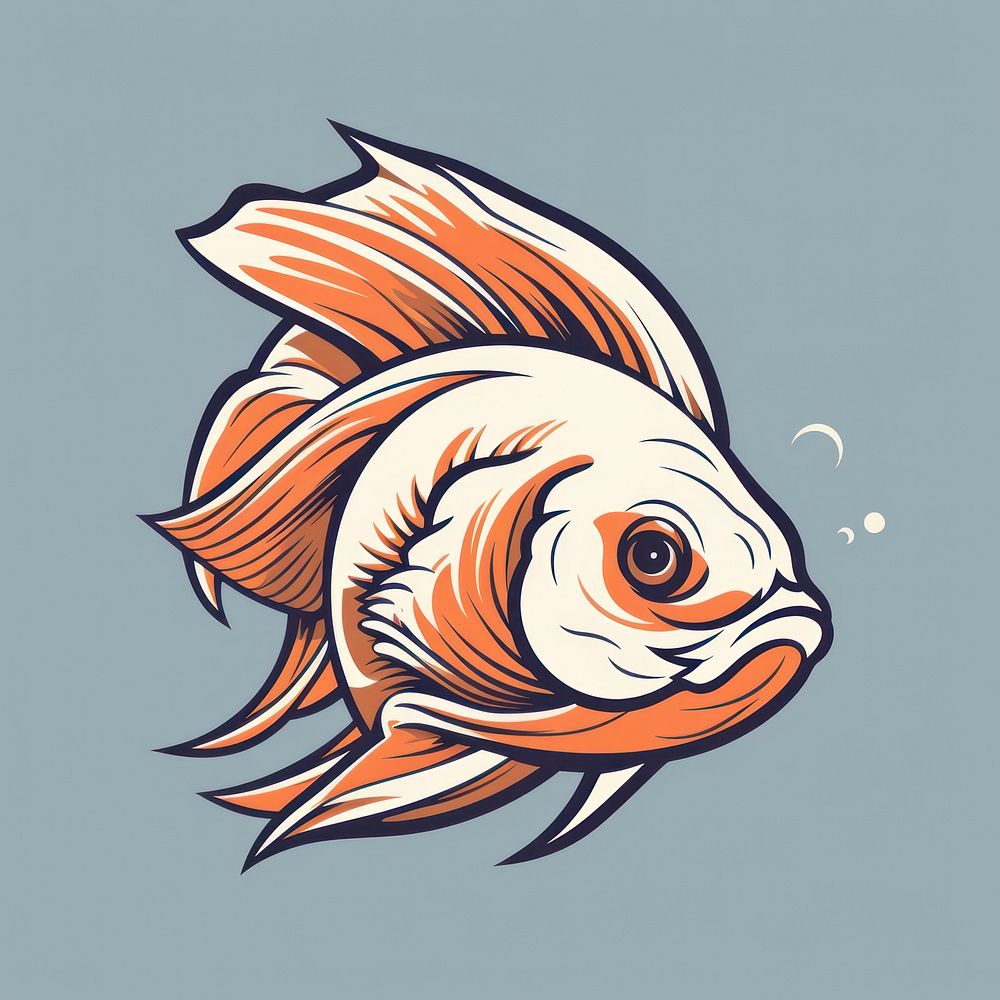 Goldfish animal aquarium swimming. AI generated Image by rawpixel.