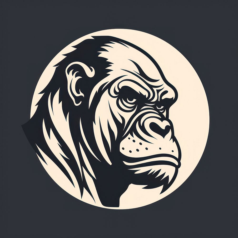 Gorilla mammal animal nature. AI generated Image by rawpixel.