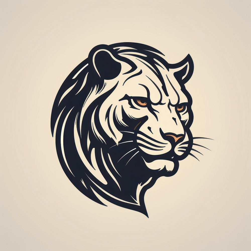 Jaguar logo animal mammal. AI generated Image by rawpixel.