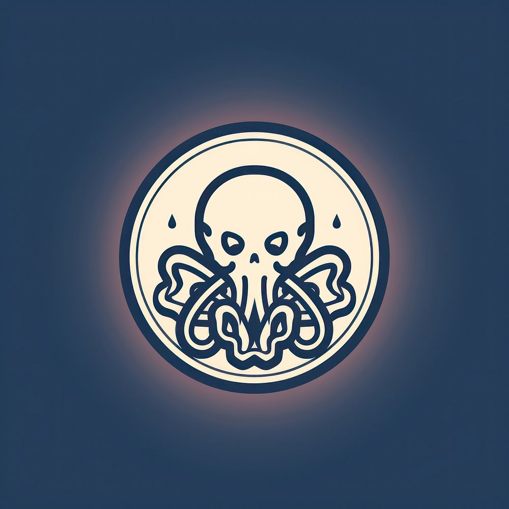Squid logo creativity cephalopod. AI generated Image by rawpixel.
