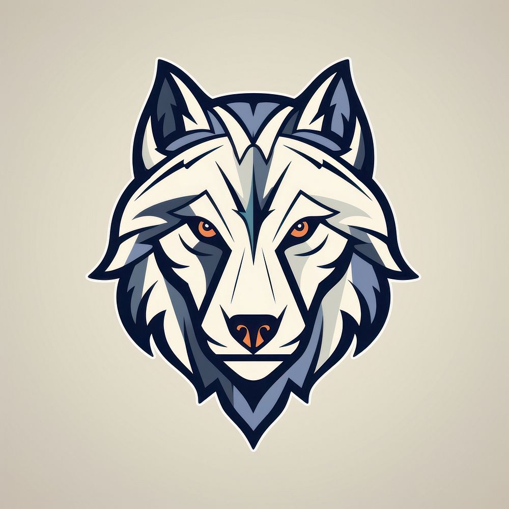 Wolf art drawing animal. AI generated Image by rawpixel.