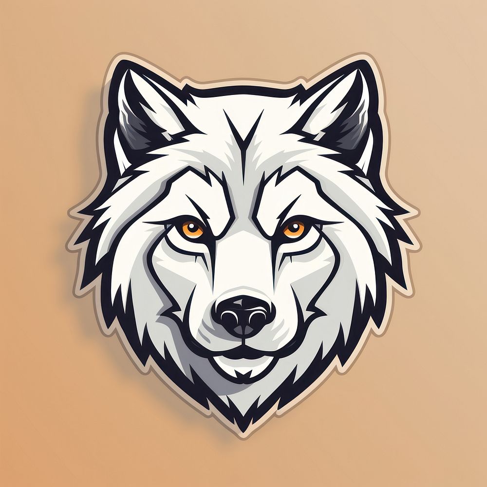 Wolf animal mammal logo. AI generated Image by rawpixel.