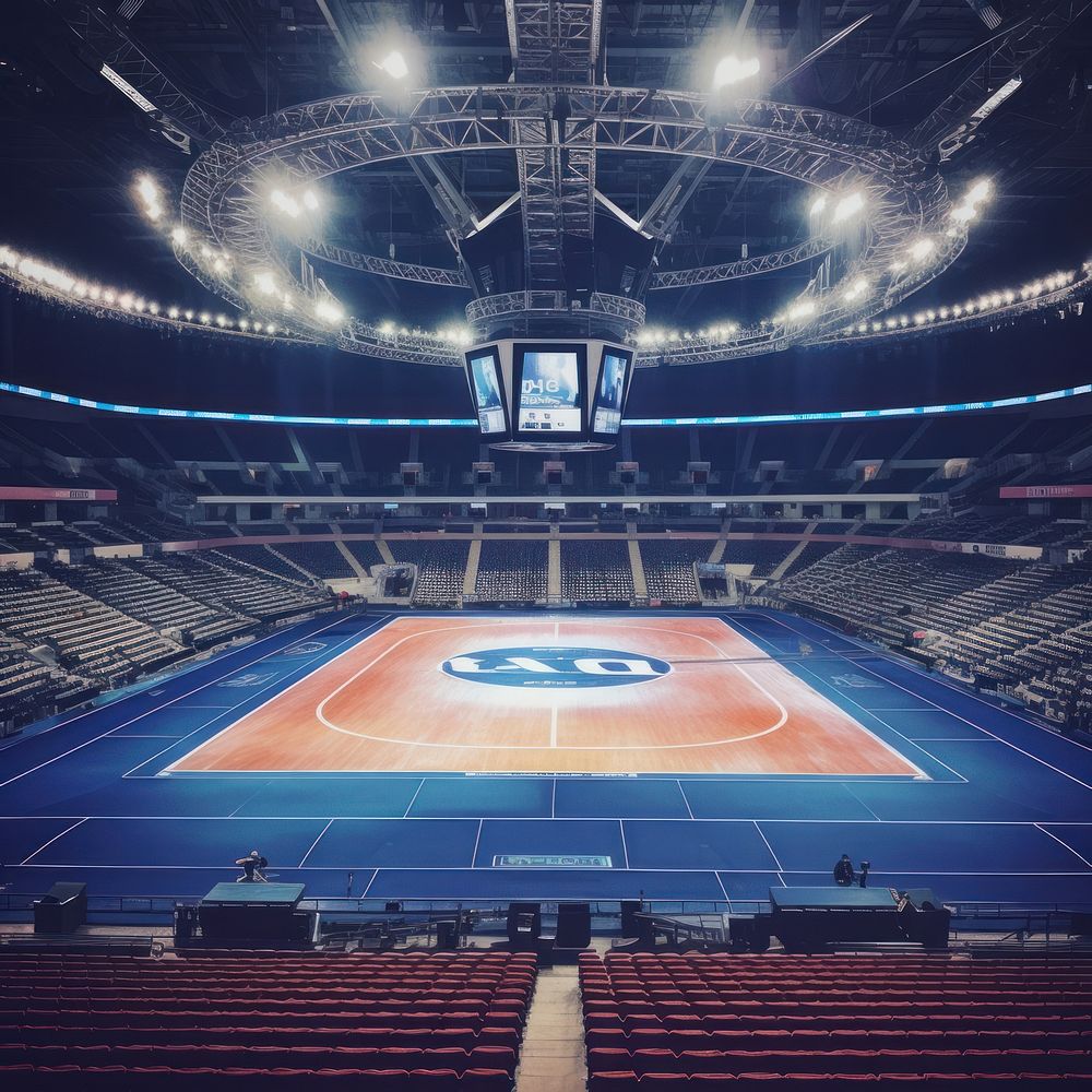 Men Wrestling stadium sports architecture. AI generated Image by rawpixel.