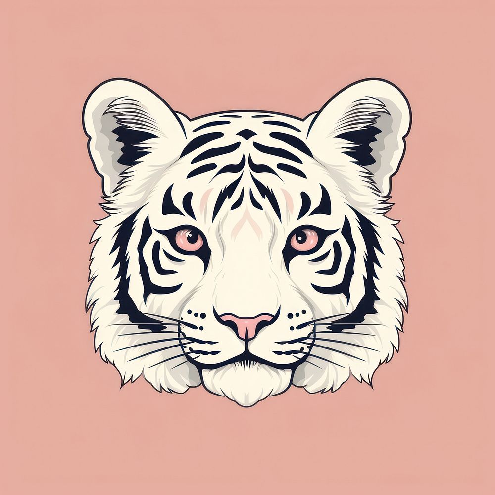 Tiger animal mammal creativity. AI generated Image by rawpixel.