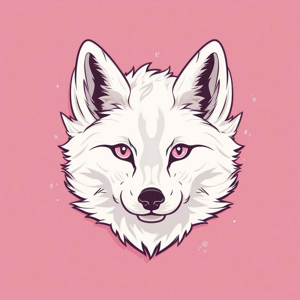 Wolf drawing animal mammal. AI generated Image by rawpixel.