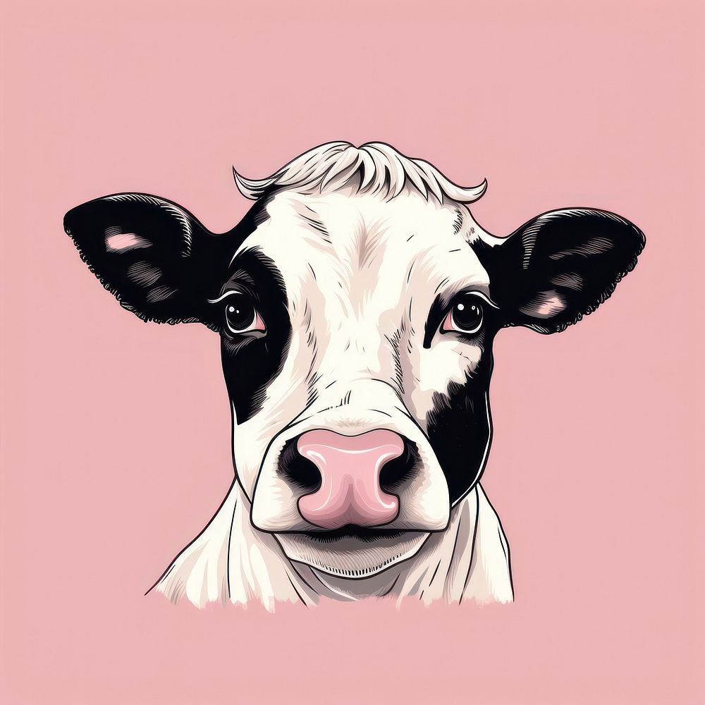 Cow livestock mammal animal. AI generated Image by rawpixel.