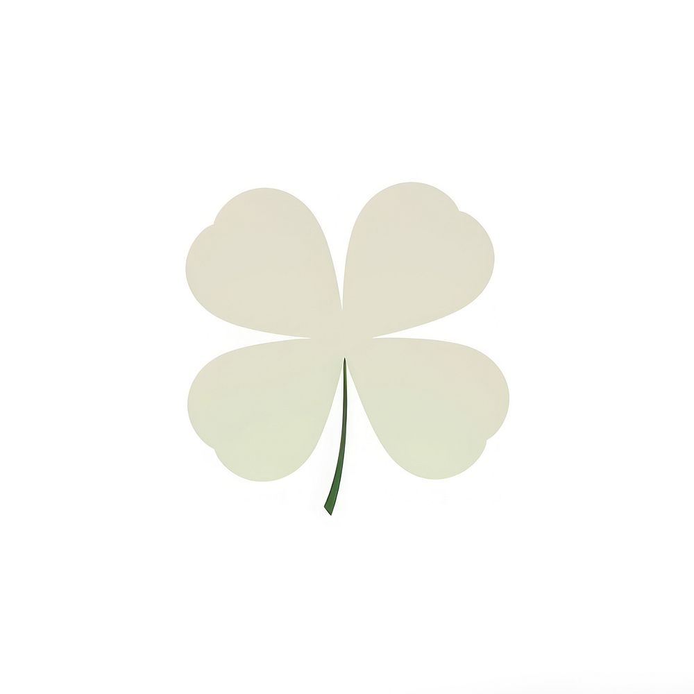 Clover petal leaf logo. AI generated Image by rawpixel.