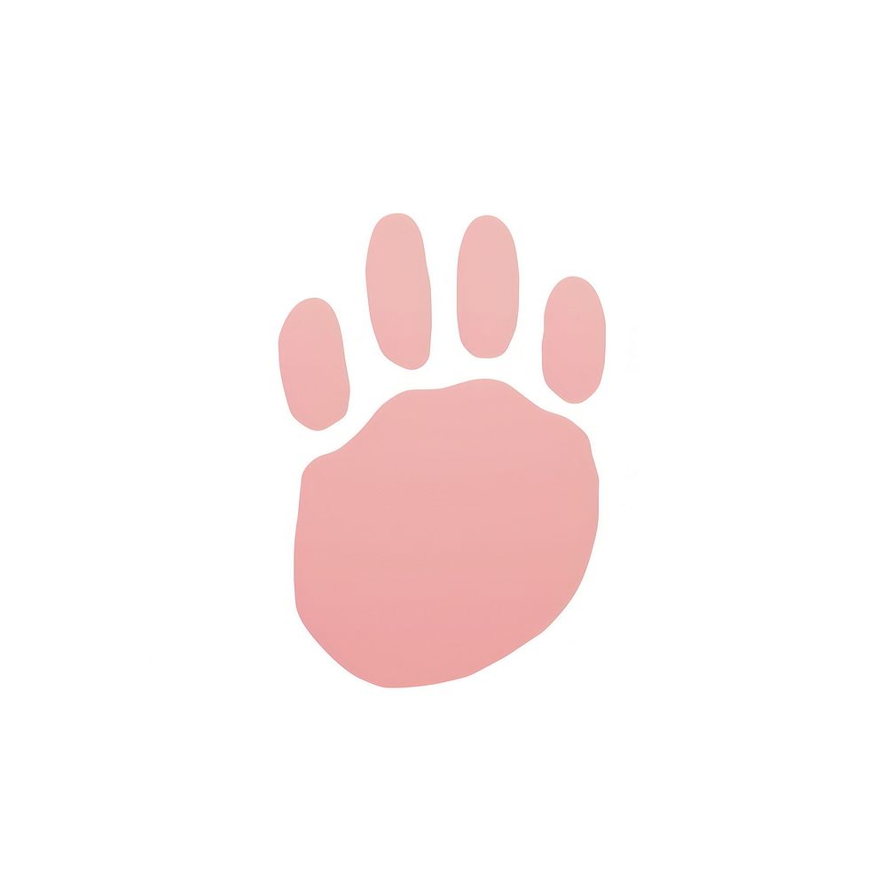Fingerprint of dog cartoon footprint circle. AI generated Image by rawpixel.