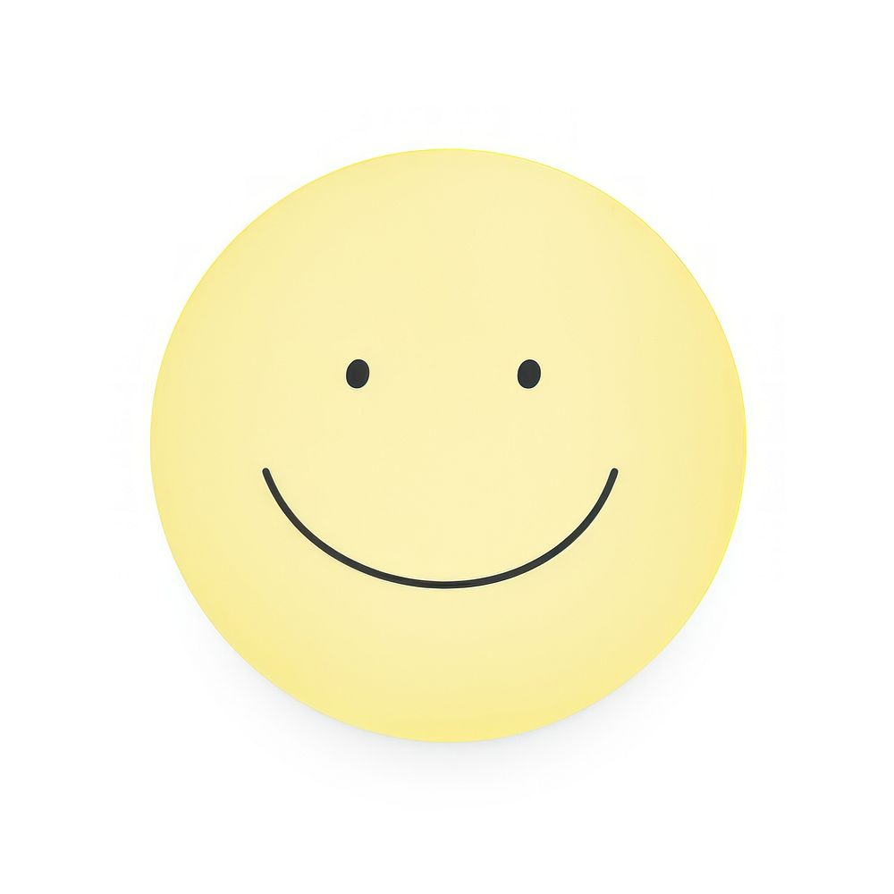 Smile cartoon smiley shape. AI generated Image by rawpixel.