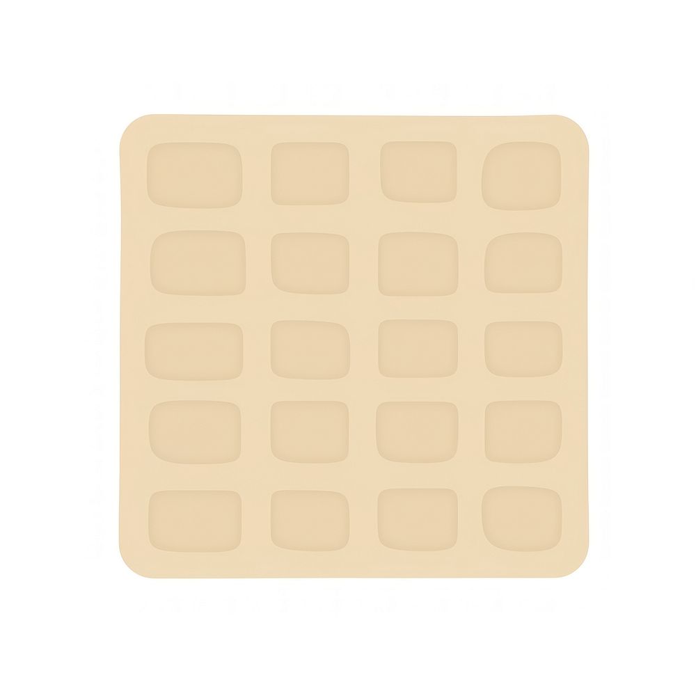 Waffle backgrounds shape white background. AI generated Image by rawpixel.