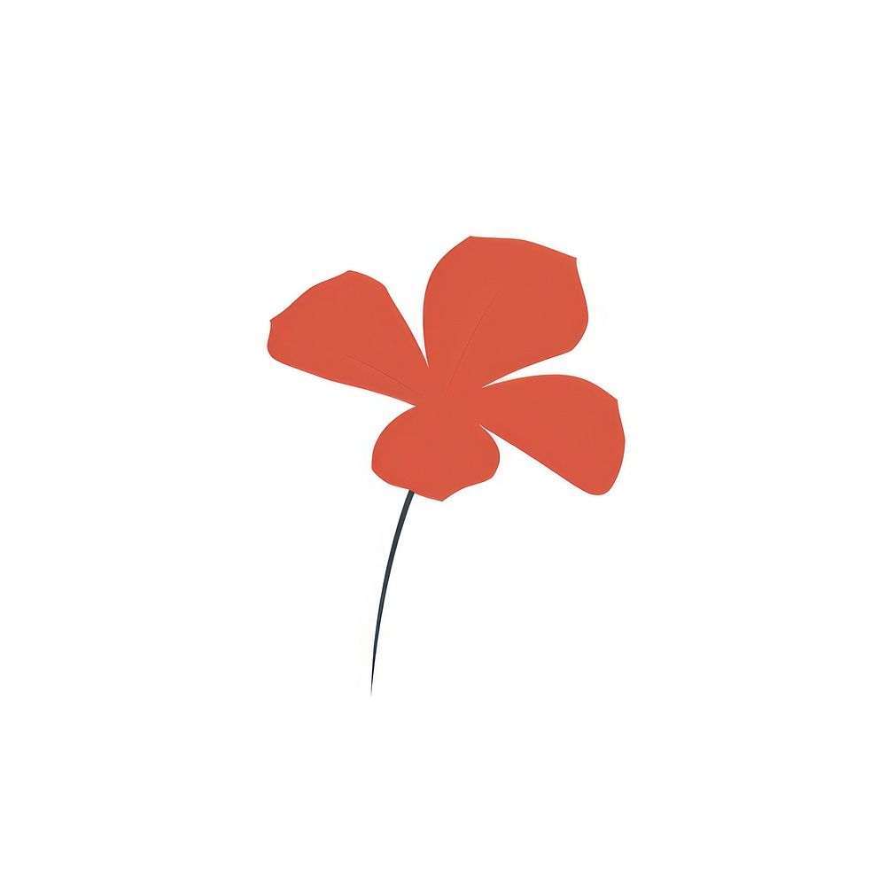 Tropical flower cartoon petal plant. AI generated Image by rawpixel.