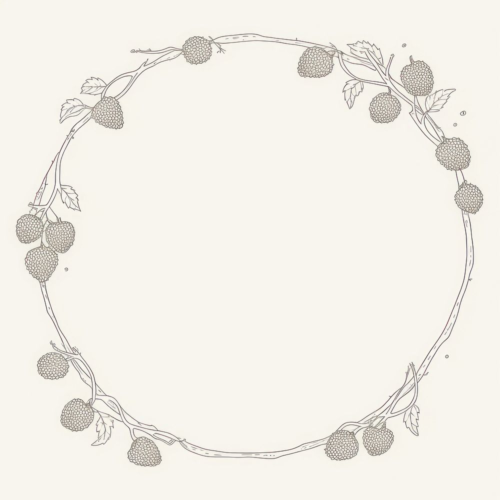 Berry necklace jewelry circle. AI generated Image by rawpixel.