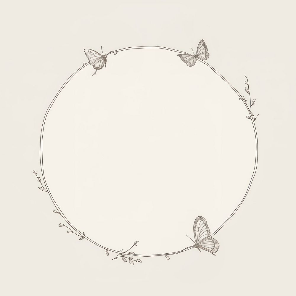 Butterfly circle accessories chandelier. AI generated Image by rawpixel.