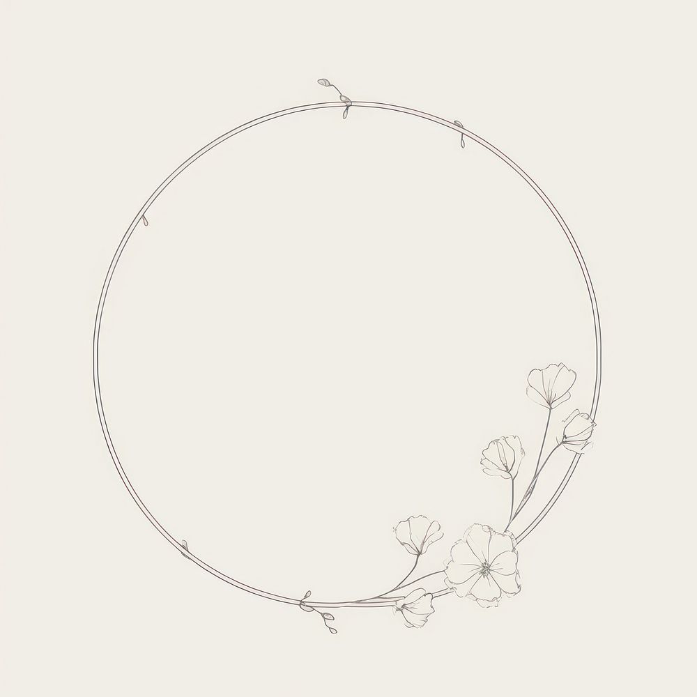 Flower circle plant chandelier. AI generated Image by rawpixel.