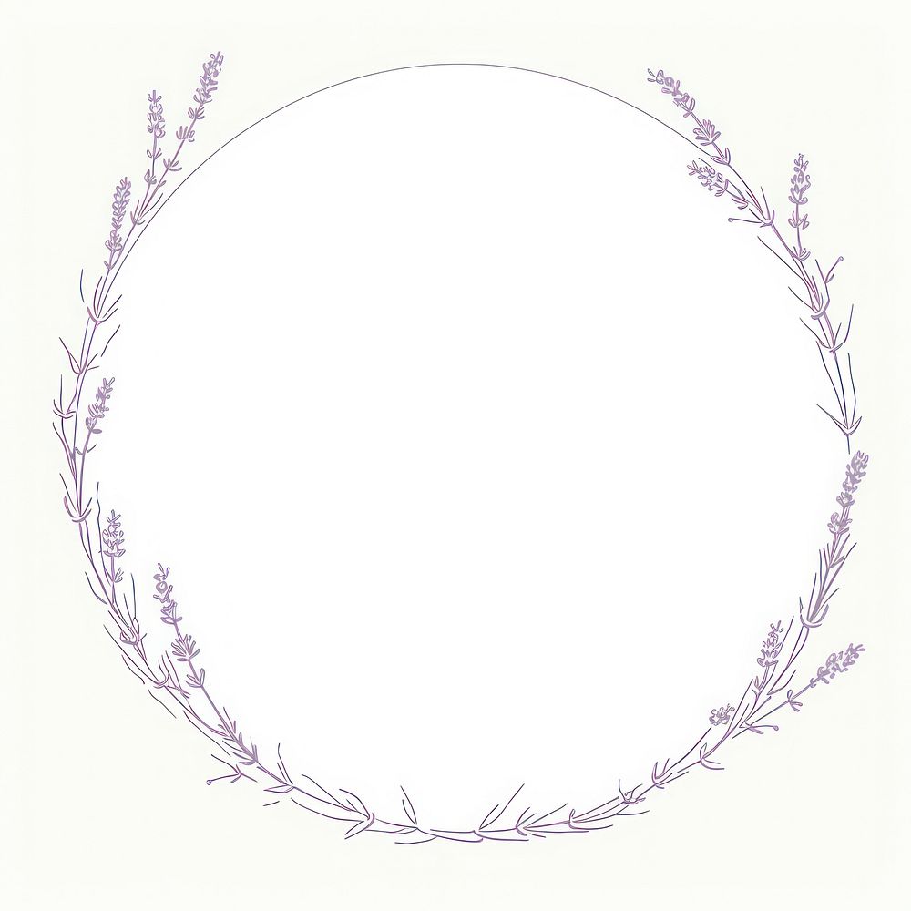 Lavender pattern circle flower. AI generated Image by rawpixel.
