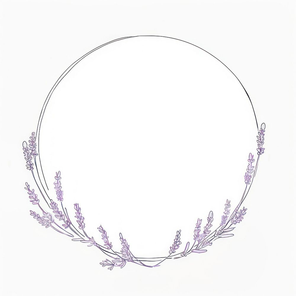 Lavender jewelry circle flower. AI generated Image by rawpixel.