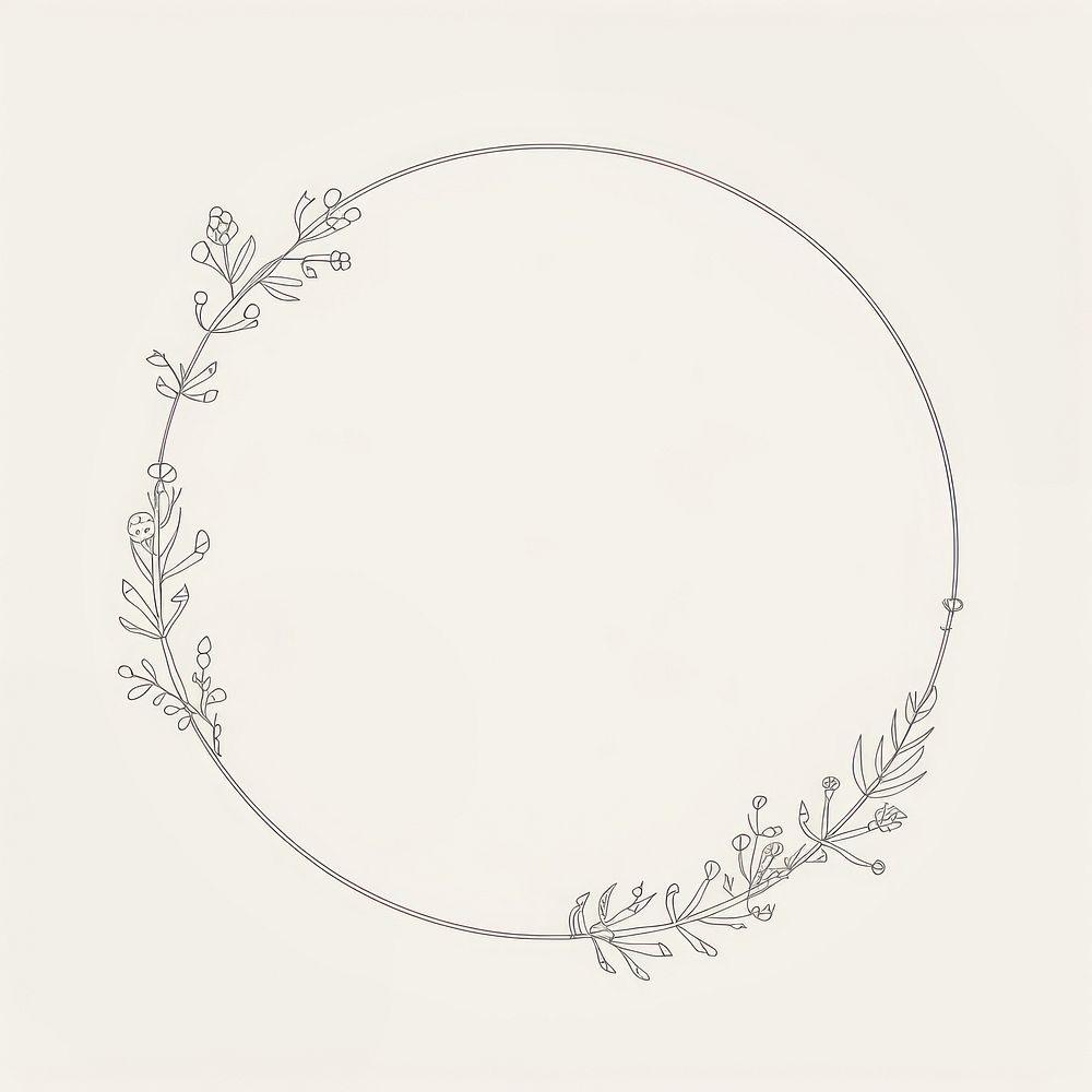 Plant jewelry pattern circle. AI generated Image by rawpixel.