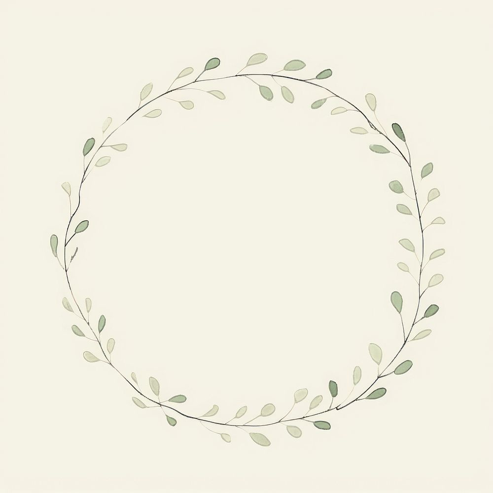 Leaf backgrounds pattern circle. AI generated Image by rawpixel.