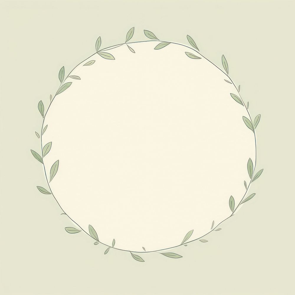 Leaf backgrounds pattern circle. AI generated Image by rawpixel.