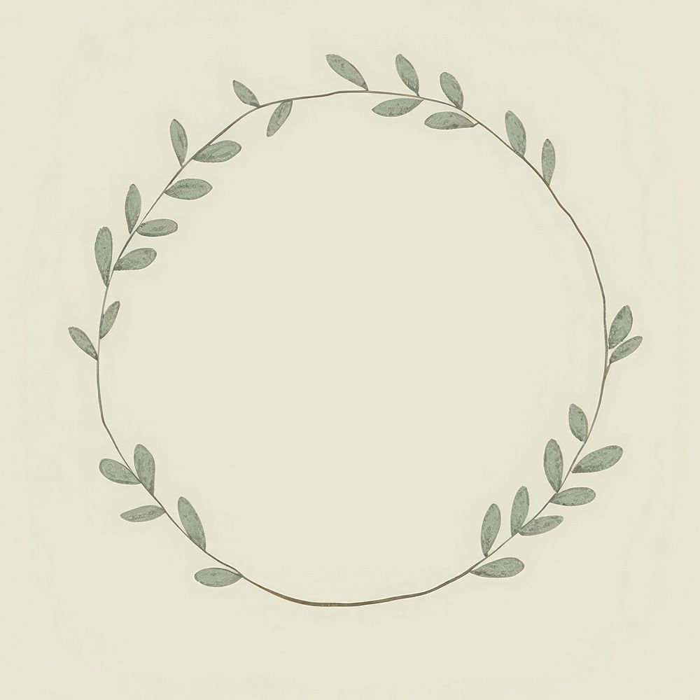 Leaf pattern circle plant. AI generated Image by rawpixel.
