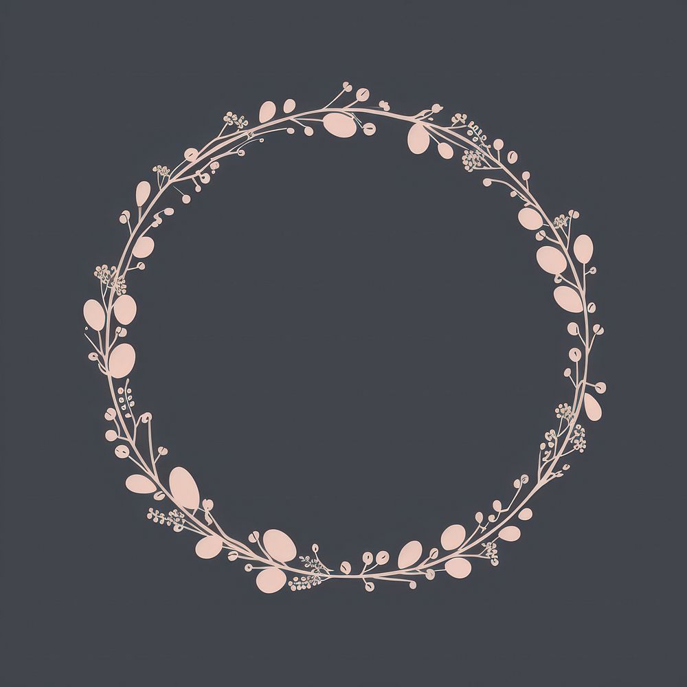 Botanical pattern circle accessories. AI generated Image by rawpixel.