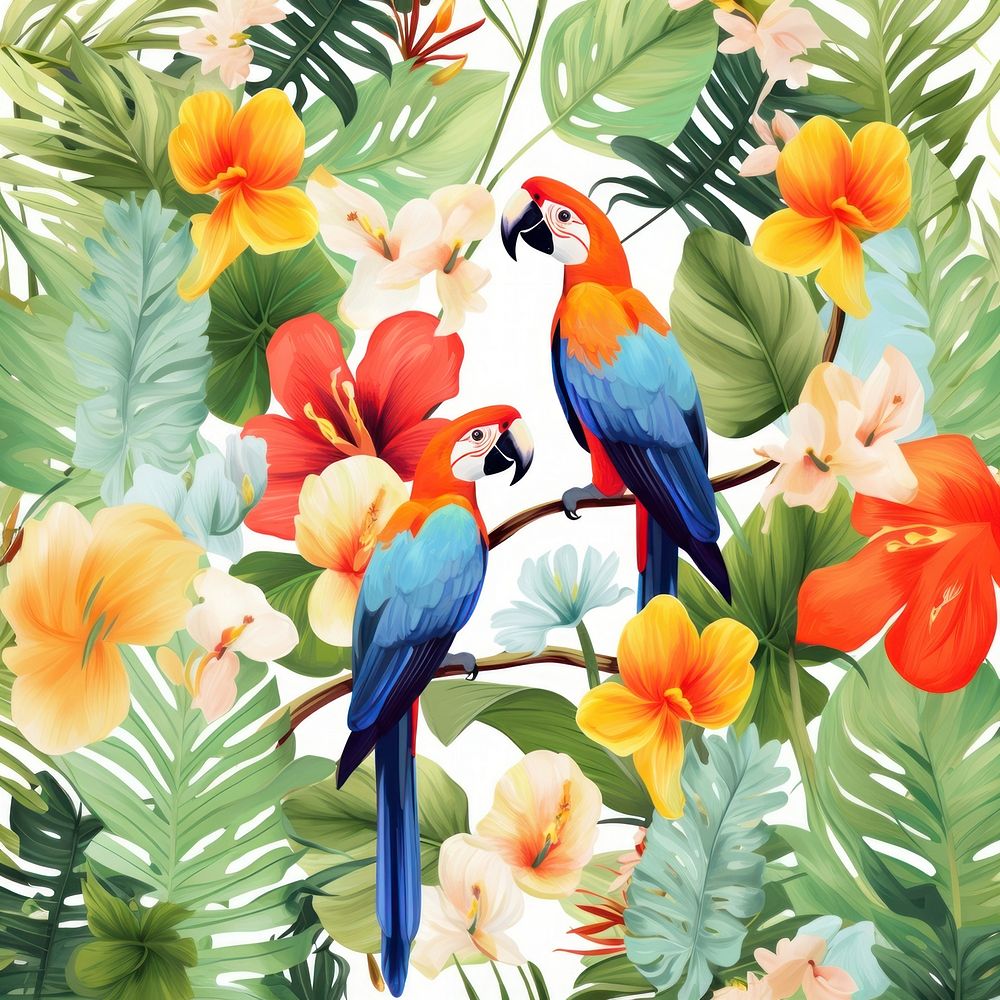 Rainforests bird backgrounds tropics. AI generated Image by rawpixel.
