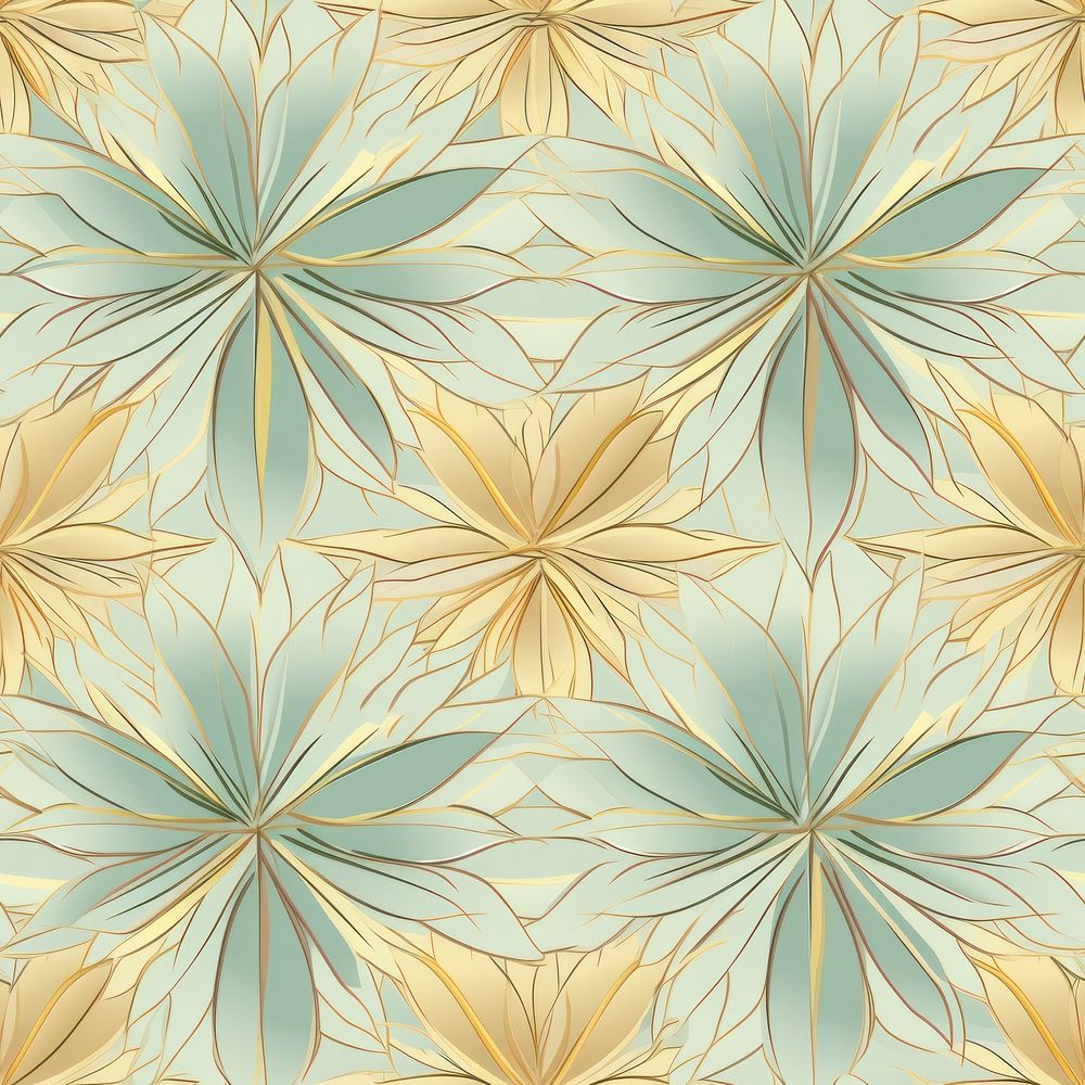 Hemp leaf wallpaper pattern line. AI generated Image by rawpixel.