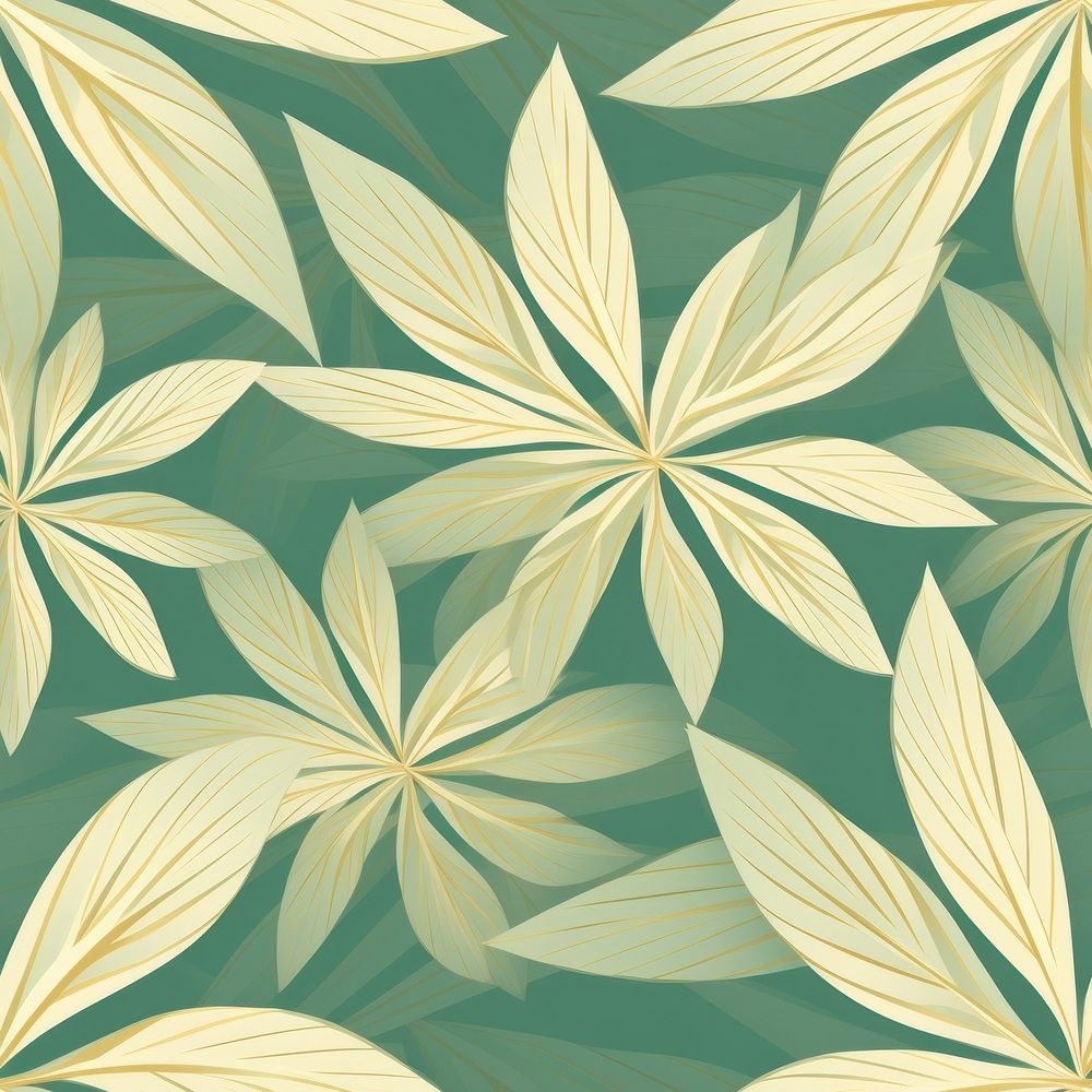 Hemp leaf wallpaper pattern plant. AI generated Image by rawpixel.