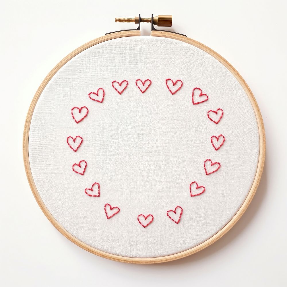 Embroidery pattern textile circle. AI generated Image by rawpixel.