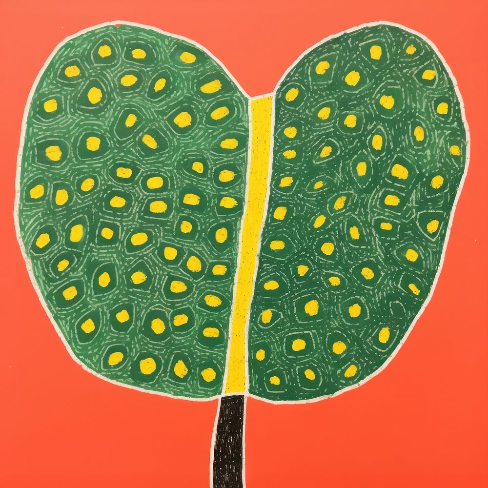 Monstera leaf drawing plant art. AI generated Image by rawpixel.