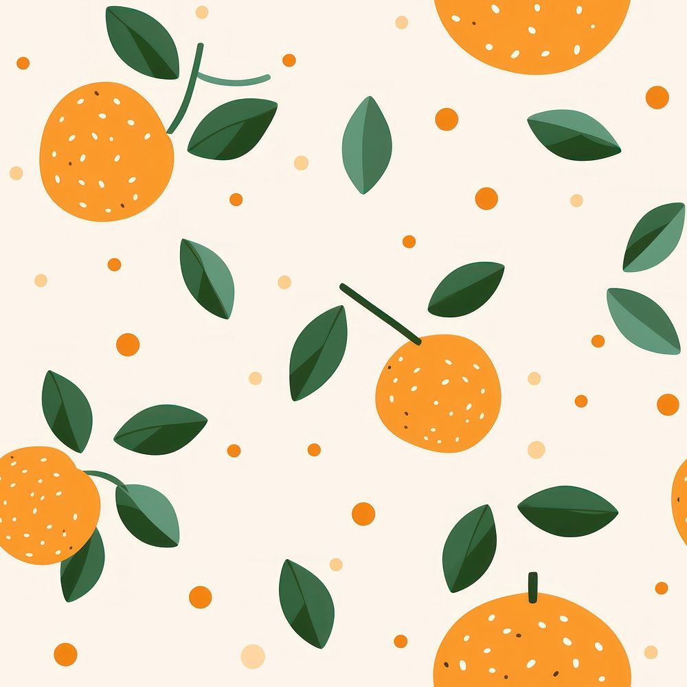 Orange fruit pattern nature plant. AI generated Image by rawpixel.