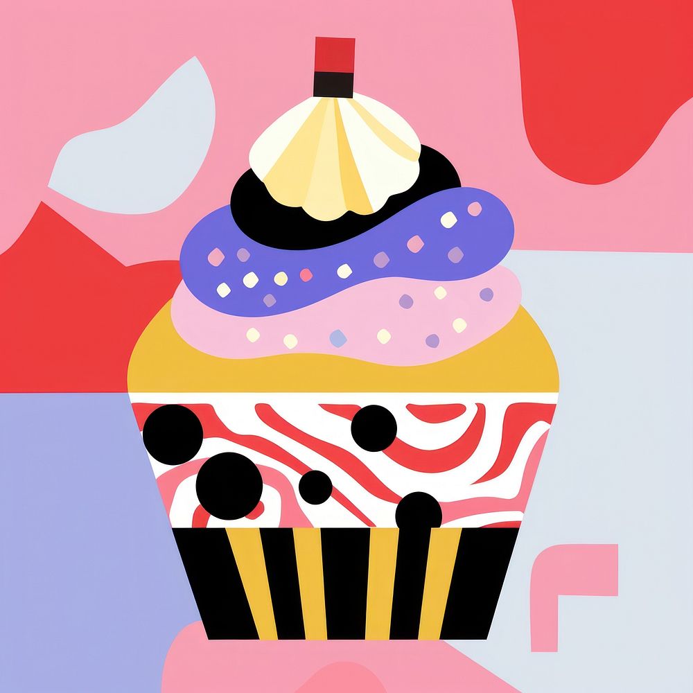 Cupcake dessert food creativity. AI generated Image by rawpixel.