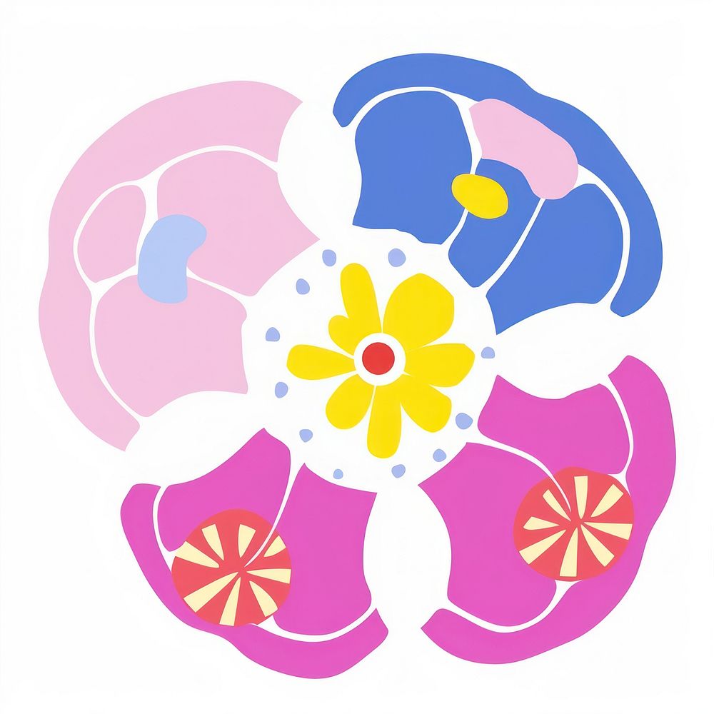 Flower pattern shape aster. AI generated Image by rawpixel.