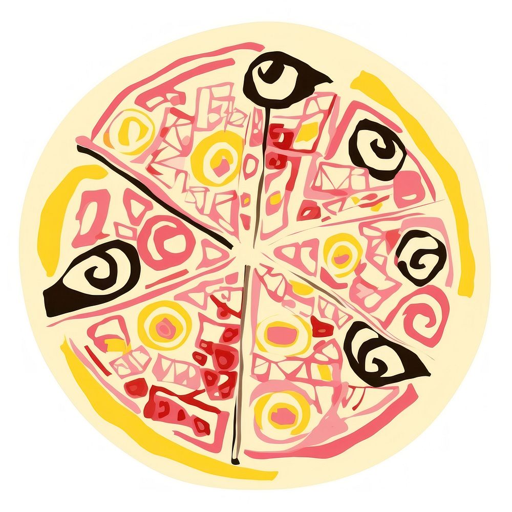 Pizza shape food confectionery. AI generated Image by rawpixel.