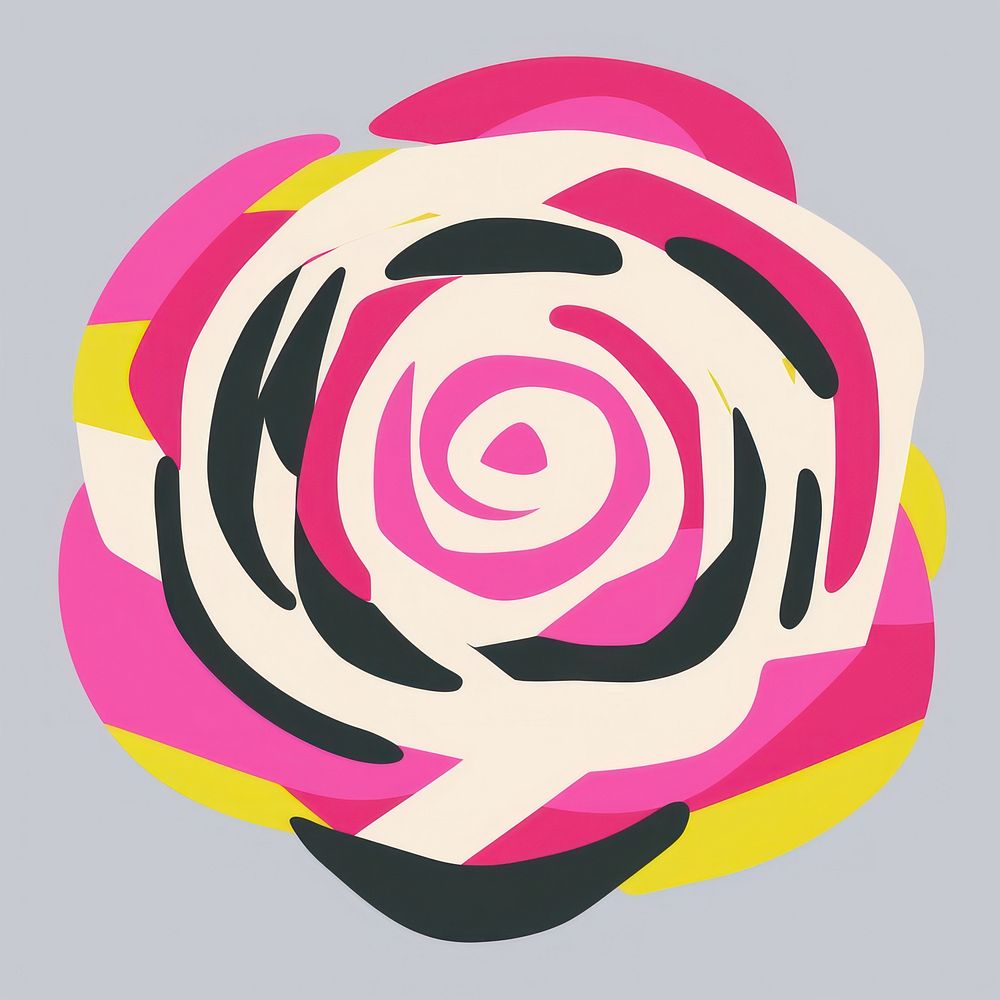 Rose spiral flower shape. AI | Premium Photo Illustration - rawpixel