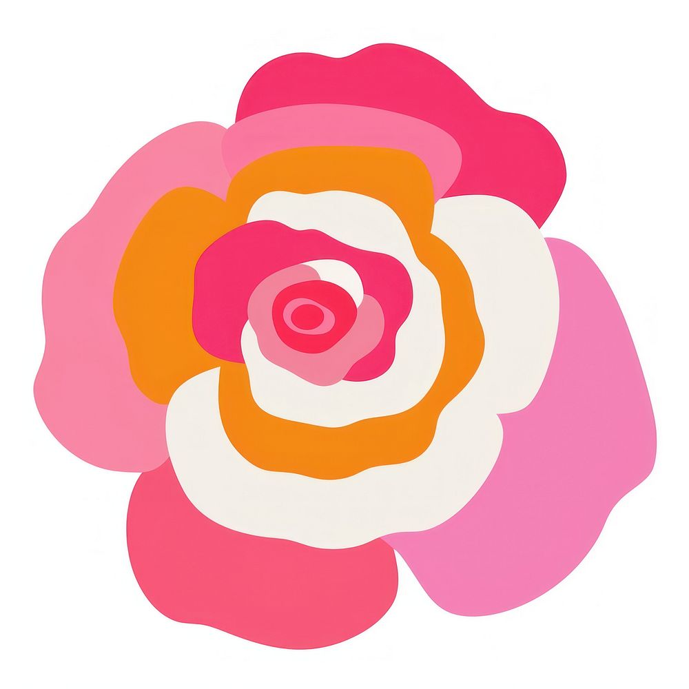Rose flower shape petal. AI generated Image by rawpixel.