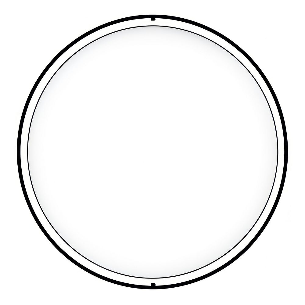 Circle shape line porthole dishware. AI generated Image by rawpixel.