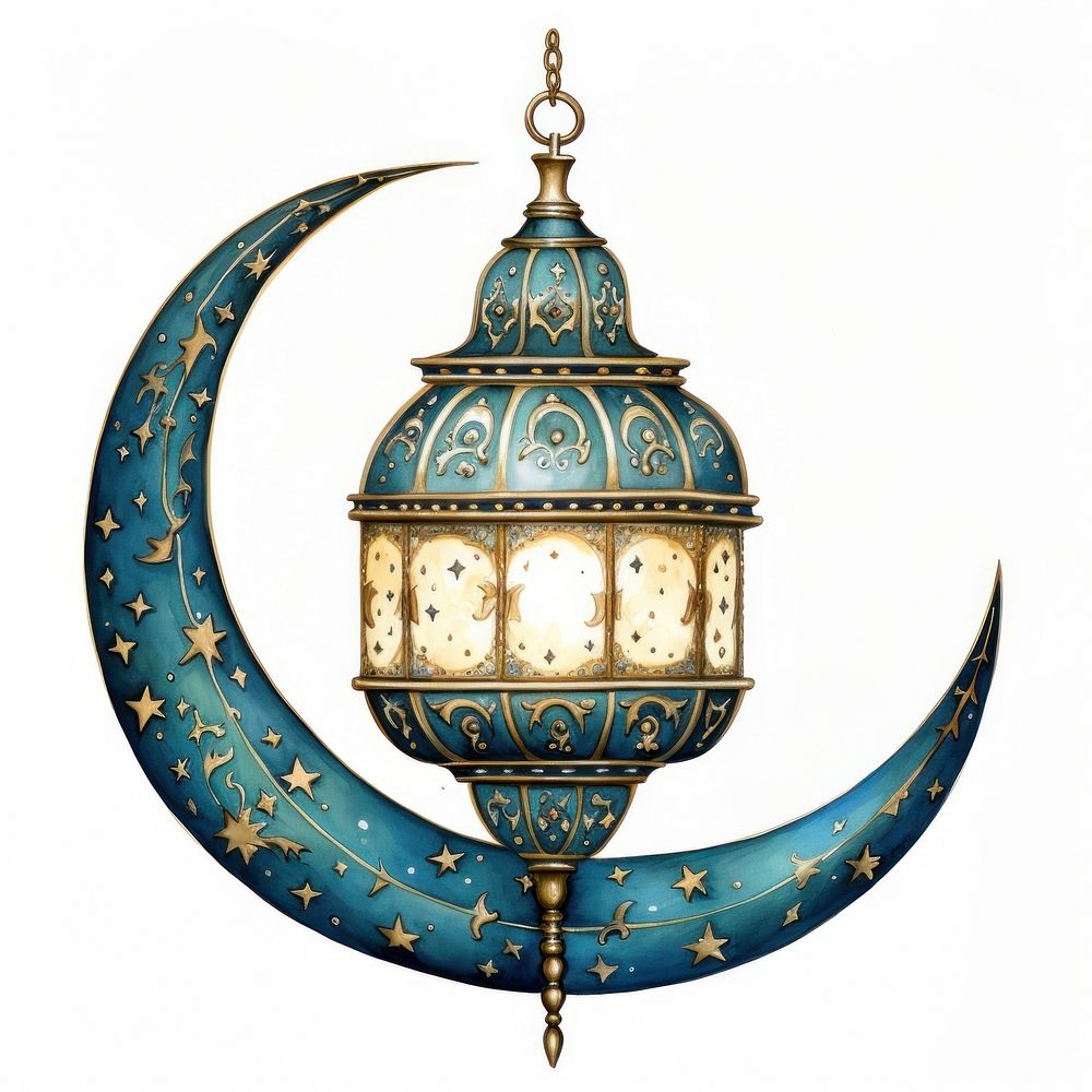 Moon shape lantern architecture illuminated accessories. AI generated Image by rawpixel.