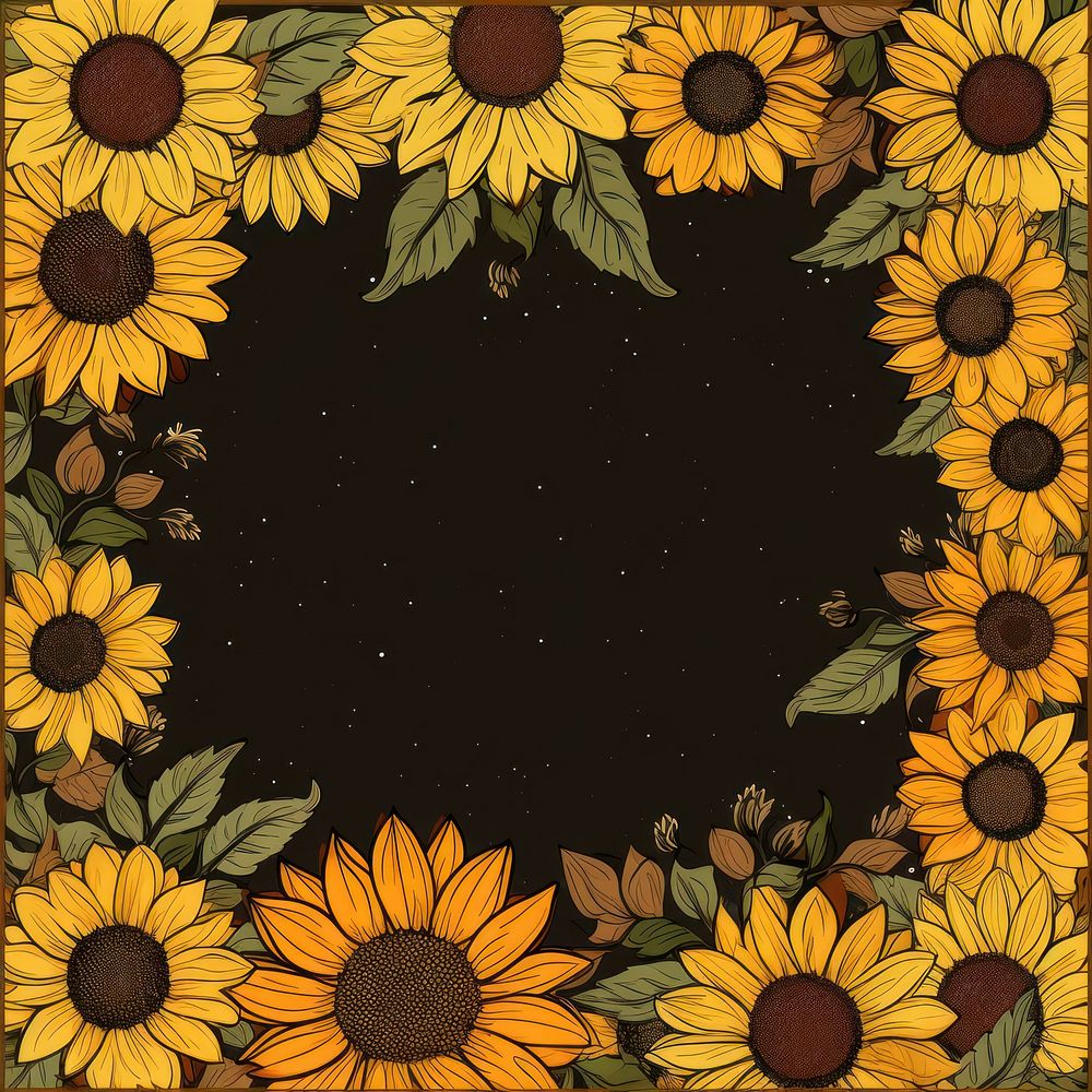 Sunflowers backgrounds plant freshness. AI generated Image by rawpixel.