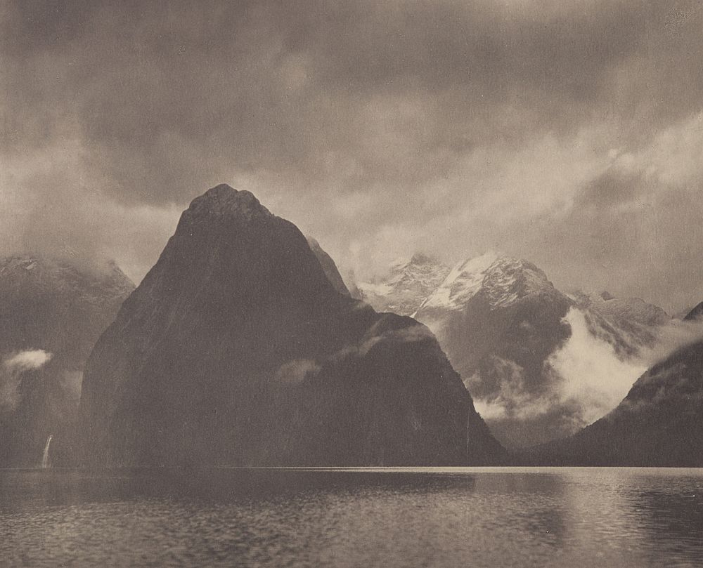 Nature's mood, Milford Sound (1920s) by Harry Moult.