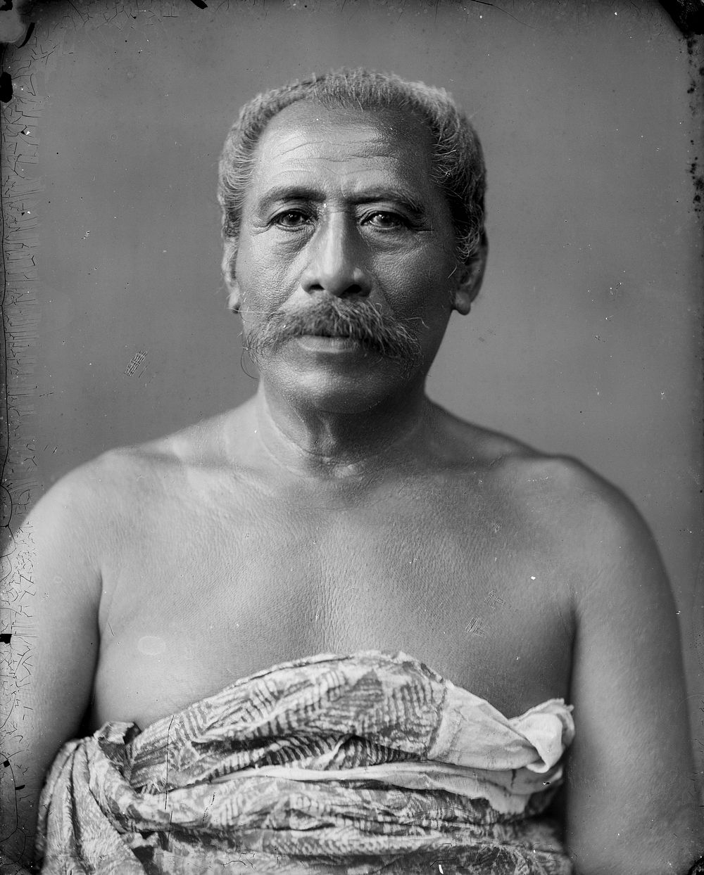 Seumanutafa Pogai, Matai (High Chief) of Apia (1890-1910) by Thomas Andrew.